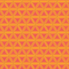 Pink and Yellow Isometric Triangles