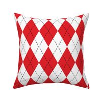 Red Argyle - Large (Rainbow Collection)