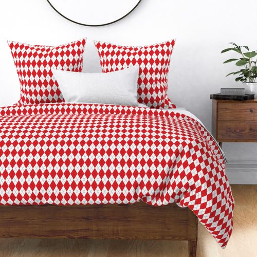 Red Argyle - Medium (Rainbow Collection)