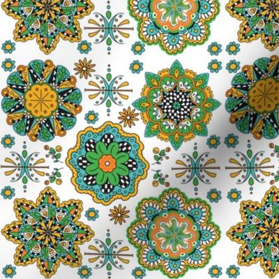 Marrakesh 5 Mandalas white