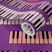 Piano Keys Pattern Purple