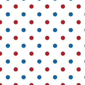 Red, White, and Blue Polka Dots - Large (July 4th collection)