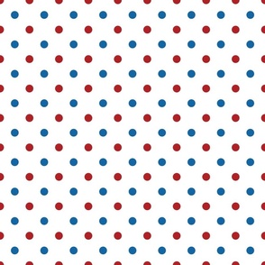 Red, White, and Blue Polka Dots - Medium (July 4th collection)