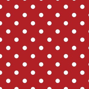 Red With White Polka Dots - Large (July 4th Collection)