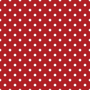Red With White Polka Dots - Medium (July 4th Collection)