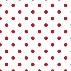 White With Red Polka Dots - Large (July 4th Collection)