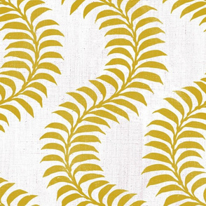 Serpentine Ferns - Golden Linen