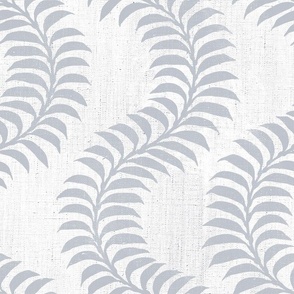 Serpentine Ferns - Gray Linen