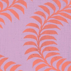 Serpentine Ferns - Hot Pink and Lilac