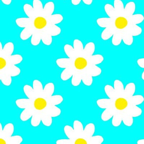 Cute Daisy Pattern Blue