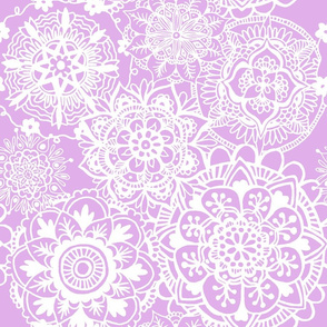 Lavender Purple Mandala Pattern