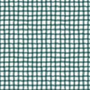 Loosey Goosey Gingham Plaid in Emerald