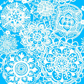 Light Blue Mandala Pattern