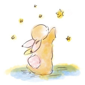 Bunny catching stars