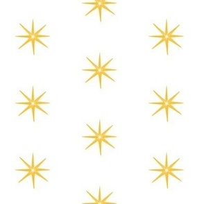 Marigold on white STARS
