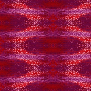 Multi Big Hexagon Pour Painting Kaleidoscope red purple