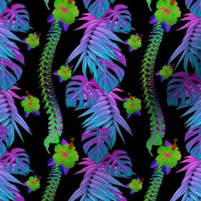 Goth Hawaiian Spine  Pattern