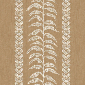 Palm Linen Stripe, Neutral, Jumbo 