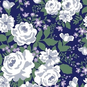 Rose Bouquet  - Evening Blue