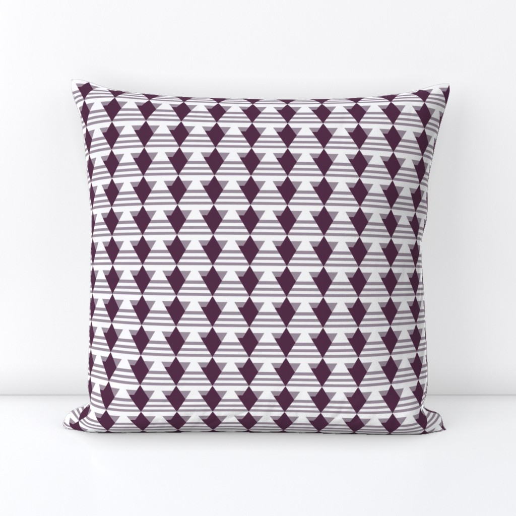 Purple and Lilac Diamond Design Fabric