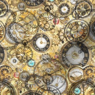 Steampunk  clockwork clocks