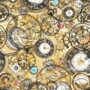 Steampunk  clockwork clocks