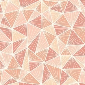 Art Deco triangles - pink and blush