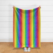 Very Rainbow!  Sparkle Rainbow Vertical Stripe - Rainbow Gay Pride Colors -- 339dpi (44% of Full Scale)