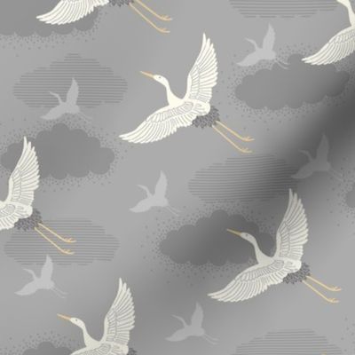 Deco cranes - grey