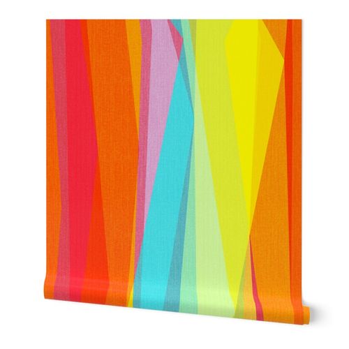 Rainbow geo stripes vertical jumbo