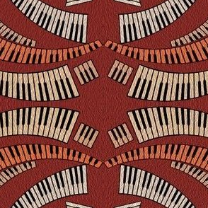 Piano Keys Curve Reds