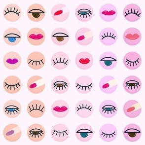 Beauty eyes lips nails