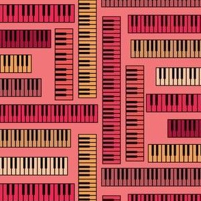 Piano Keys Reds