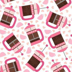 French Press Love in Pink