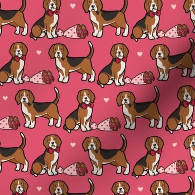 Beagle Valentine Pink