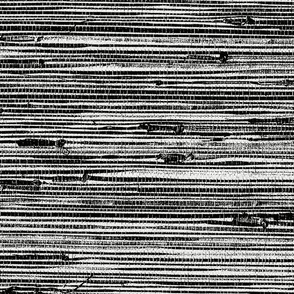Grasscloth Wallpaper -Black /White