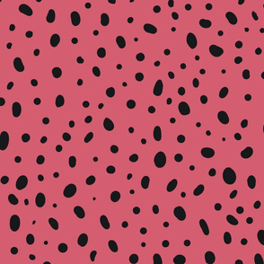 Fuchsia,Modern Polka dots ,Dalmatian ,animal spots pattern 