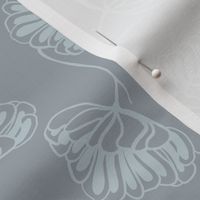 Abstract flower - grey - small