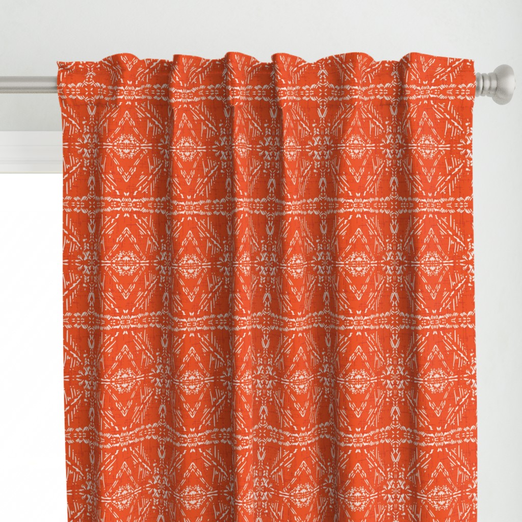 Boho orange tribal - small 