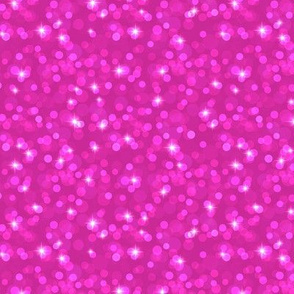 Small Sparkly Bokeh Pattern - Royal Fuchsia Color