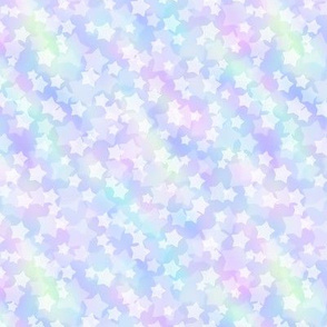 Small Starry Bokeh Pattern - Magical Unicorn Color Palette