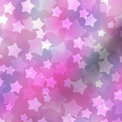 Starry Bokeh Pattern - Magenta Fantasy Color Palette