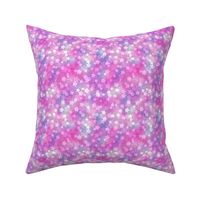 Small Starry Bokeh Pattern - Magenta Fantasy Color Palette