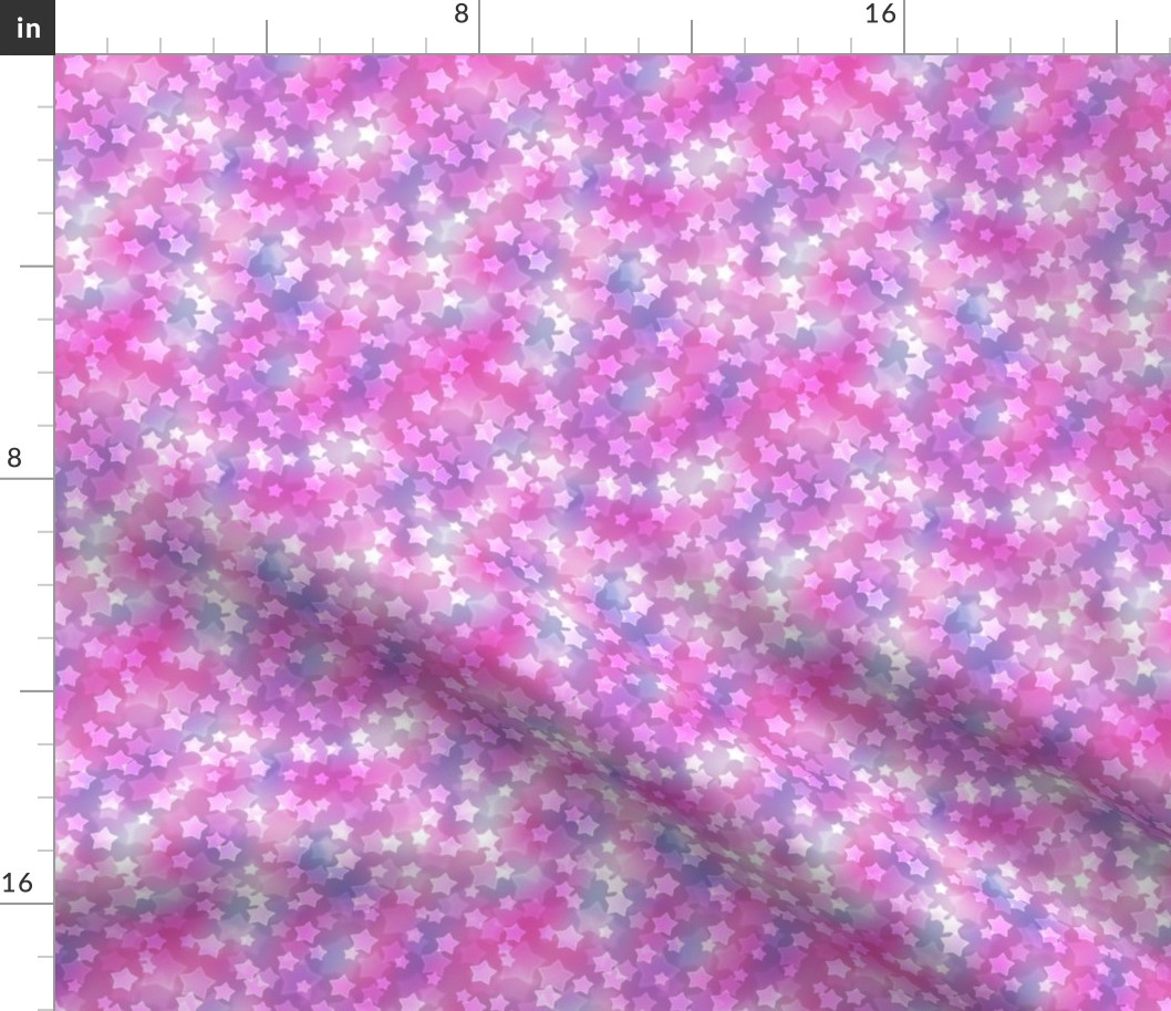 Small Starry Bokeh Pattern - Magenta Fantasy Color Palette