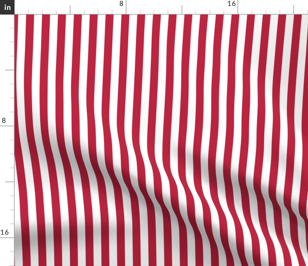  Stripes Vertical | Lipstick Red