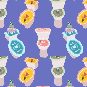 Tissu Toilette, papier peint & accessoires - Spoonflower