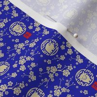 Chinese year of the ox royal blue extra small