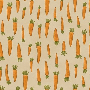 Rabbits Carrots Greige