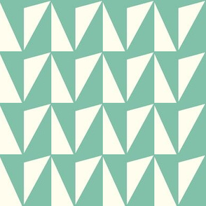 Turquoise Geometric Triangles