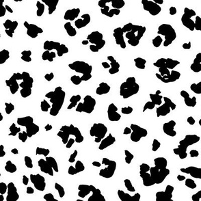 The distorted leopard boho animal print monochrome black and white